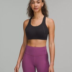 Lululemon AirSupport Bra High Support in Black/Asphalt Grey